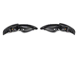 1994-1998 Euro Crystal Headlights; Black Housing; Clear Lens