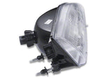 1994-1998 Stock Replacement Headlights; Chrome Housing; Clear Lens