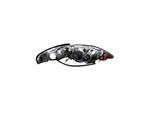 1994-1998 1-Piece LED Halo Projector Headlights; Black Housing; Clear Lens