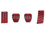 1994-2004 SpeedForm Modern Billet Bullitt Style Pedal Covers; Red