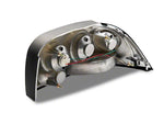 1996-1998 Raxiom Axial Series Altezza Style Tail Lights; Black Housing; Smoked Lens