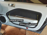 2005-2009 Door Insert Covers; Black