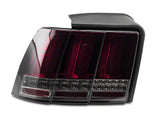 1999-2004 Sequential LED Tail Lights; Black Housing; Red Smoked Lens