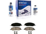 2005-2010 Drilled and Slotted Brake Rotor, Pad, Brake Fluid and Cleaner Kit; Front and Rear