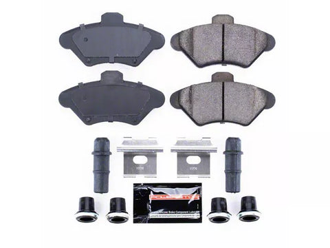 1994-1998 PowerStop Z23 Evolution Sport Carbon-Fiber Ceramic Brake Pads; Front Pair