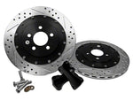 2005-2014 Baer EradiSpeed+1 2-Piece Drilled and Slotted Rotors; Rear Pair