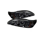 1994-1998 Signature Series LED Halo Projector Headlights; Chrome Housing; Smoked Lens