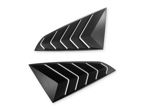 2024-2025 Mustang SpeedForm Sport Quarter Window Louvers Matte Black