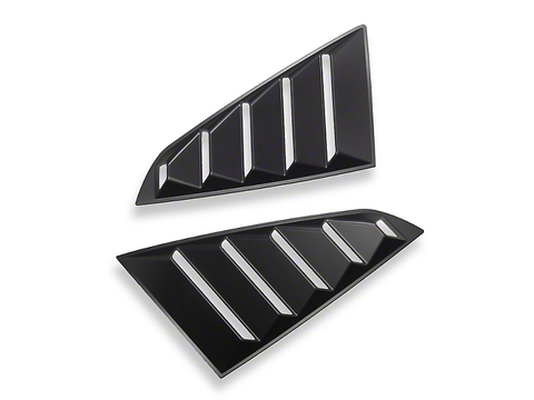 2024 Mustang SpeedForm Vintage Quarter Window Louvers Matte Black