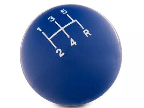 1979-2004 Modern Billet Retro Style 5-Speed Shift Knob; Blue