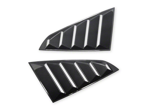 2024-2025 Mustang SpeedForm Vintage Quarter Window Louvers Carbon Fiber Appearance