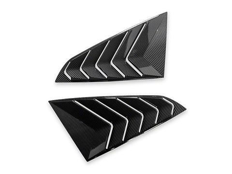 2024-2025 Mustang SpeedForm Sport Quarter Window Louvers Carbon Fiber Appearance