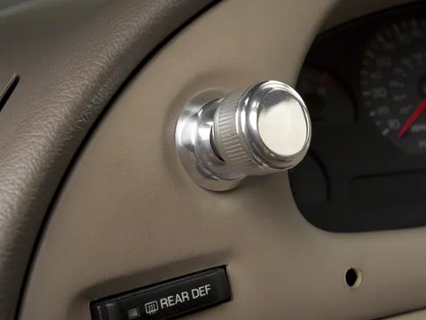 1994-2004 Modern Billet Headlight Knob; Polished