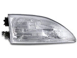 1994-1998 Stock Replacement Headlights; Chrome Housing; Clear Lens