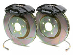 1994-2004 Ford Performance 2000 Cobra R Front Big Brake Kit with Slotted Rotors; Black Calipers