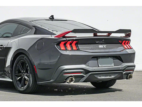 2024-2025 Mustang Performance Pack Rear Spoiler Gurney Flap; Carbon Fiber