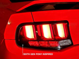 2010-2012 Raxiom Vector Tail Lights with White Diffusers; Smoked