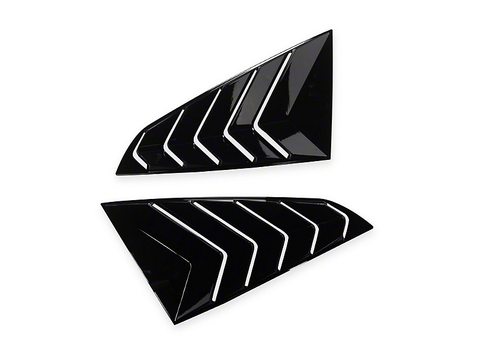 2024-2025 Mustang SpeedForm Sport Quarter Window Louvers Gloss Black