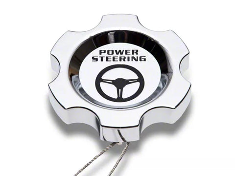 1996-2004 Modern Billet Power Steering Cap; Chrome