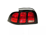 1996-1998 Tail Light; Black Housing; Clear Lens; Driver Side