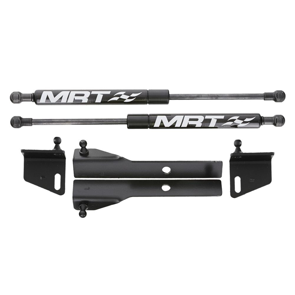 1979-1993 Mustang MRT Black Hood Struts No Drill Factory Hood