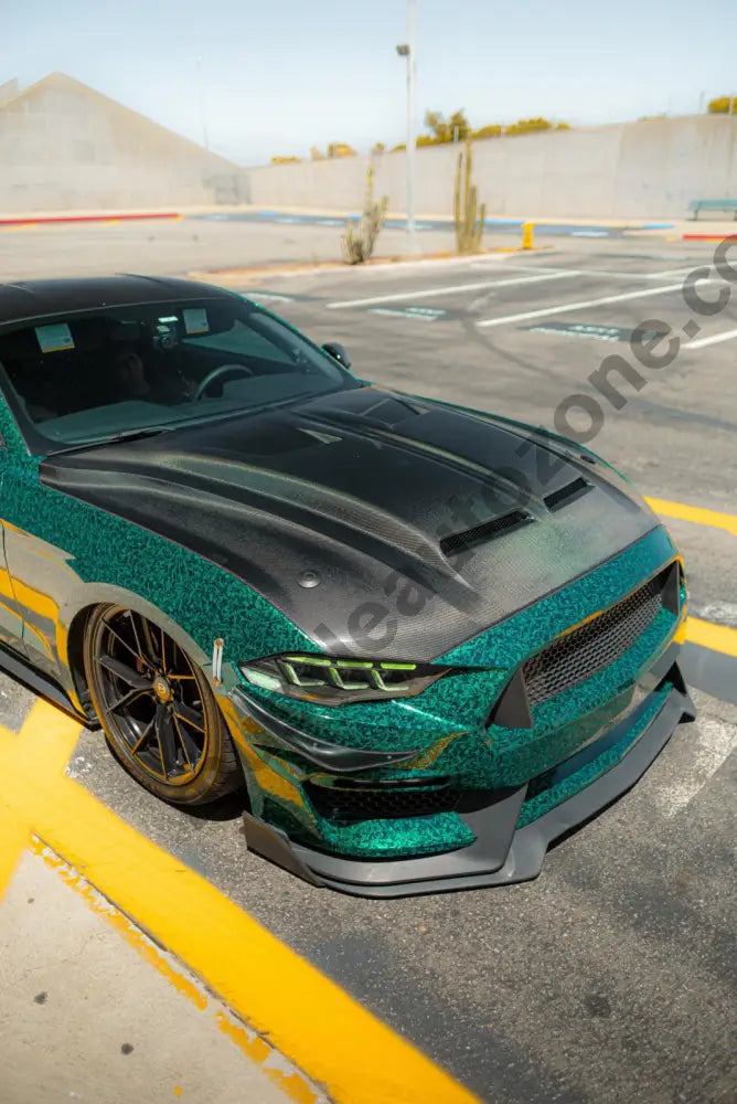 Shelby Super Snake carbon fiber Mustang hood dual vents