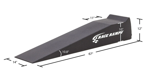 Race Ramps 67" XT Single Piece Race Ramps - 10.8 Degree Approach Angle