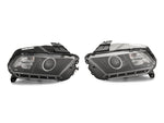 2013-2014 Raxiom LED Halo Projector Headlights; Black Housing; W/Factory HID