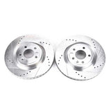 2011-2014 PowerStop Evolution Cross-Drilled and Slotted Rotors; Front Pair