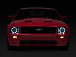 2005-2009 Raxiom Axial Series CCFL Halo Projector Headlights; Black Housing; Smoked Lens