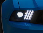 2010-2012  Raxiom LED Projector Headlights with DRL and Sequential Turn Signals; Black Housing; Clear Lens