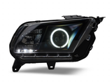 2010-2012 Raxiom CCFL Halo Projector Headlights; Black Housing; Clear Lens