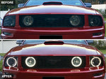 2005-2009 Raxiom Axial Series CCFL Halo Projector Headlights; Black Housing; Smoked Lens