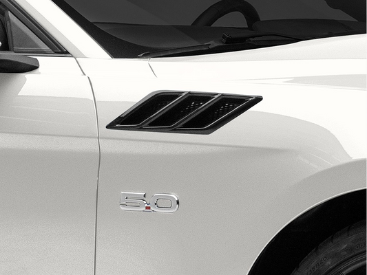 2015-2023 Mustang Roush Gloss Black Fender Vent Heat Extractors