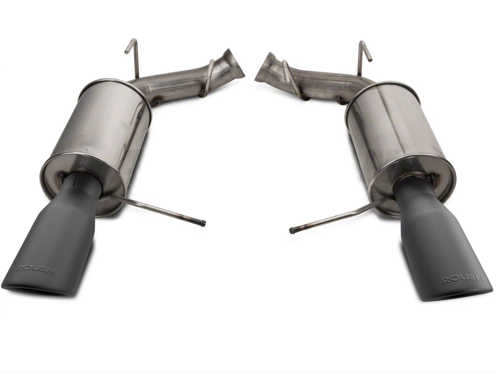 2011-2014 Mustang GT Roush Axle Back Black Tip Exhaust