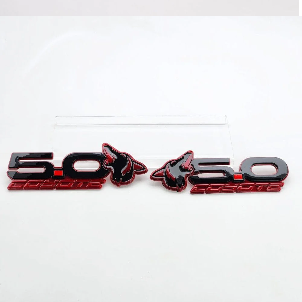 2015-2025 Mustang Howling Coyote 5.0 Fender Emblems