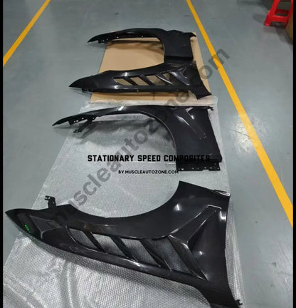 S650 Mustang carbon fiber GTD fenders with widebody fit