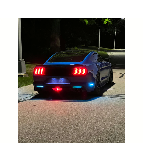 2018-2023 Mustang Striker RGB Rear Reflectors Above Tail Pipes