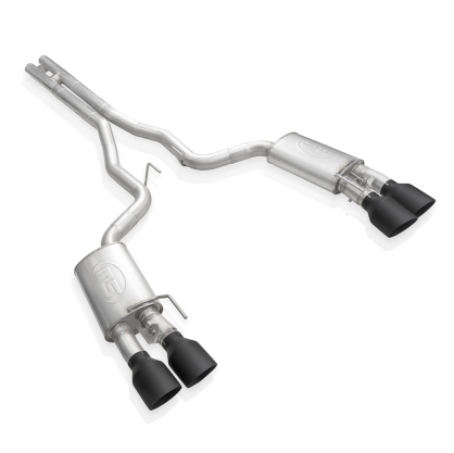 2020-2022 Mustang GT500 Stainless Works Redline Series Cat-Back Exhaust with H-Pipe and Matte Black Tips