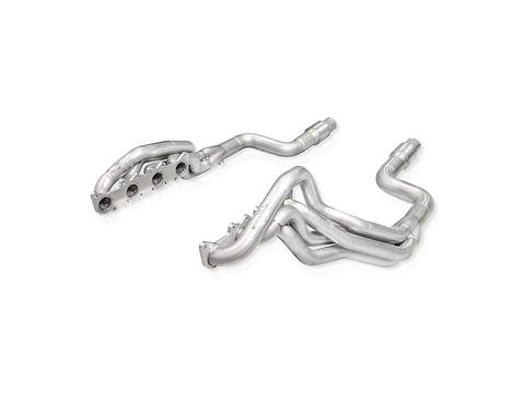 2015-2025 Mustang GT, Dark Horse Stainless Works 2-Inch Catted Long Tube Headers; Aftermarket Connect