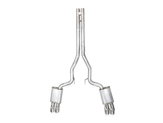 2024-2025 Mustang GT w/ Active Stainless Works Redline Series Cat-Back Exhaust with H-Pipe and Quad Tips; Performance Connect