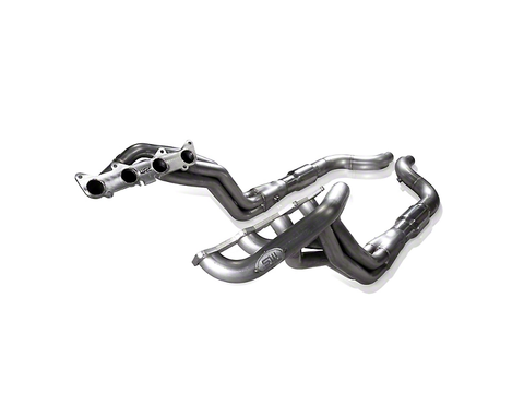 2015-2023 Mustang GT Stainless Works 2-Inch Long Tube Headers Catted Factory Connect