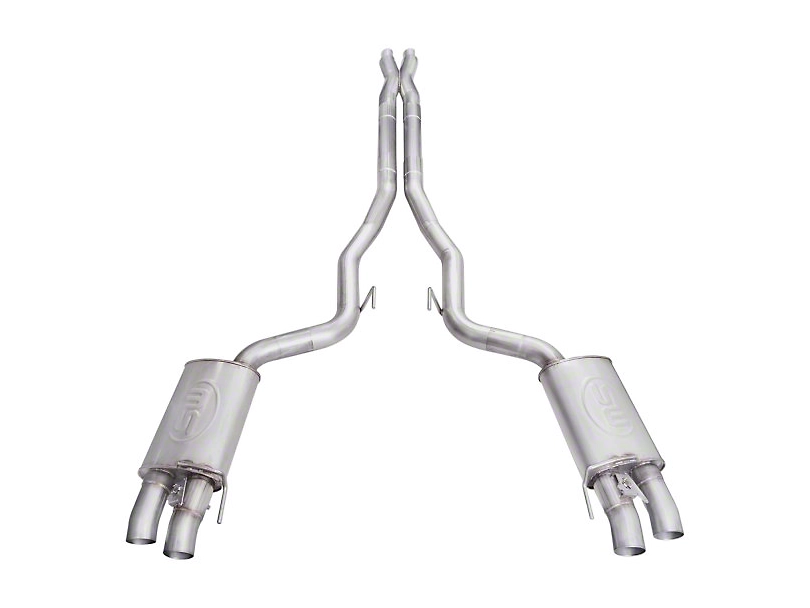 2015-2020 Mustang GT350 Stainless Works Redline Series Cat-Back Exhaust with X-Pipe