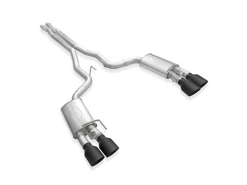 2020-2022 Mustang GT500 Stainless Works Redline Series Cat-Back Exhaust with X-Pipe and Matte Black Tips