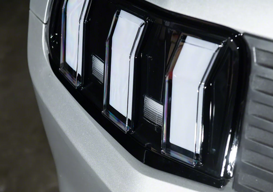 2010-2014 Mustang S650 Euro Sequential LED Tail Lights Black Housing Clear Lens