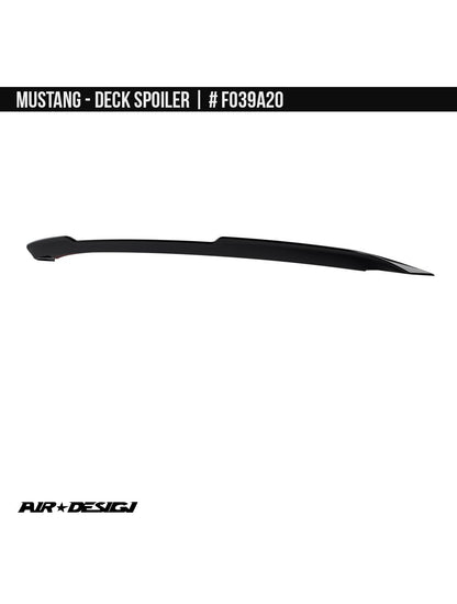 2024-2025 Mustang Air Design Deck Spoiler; Gloss Black