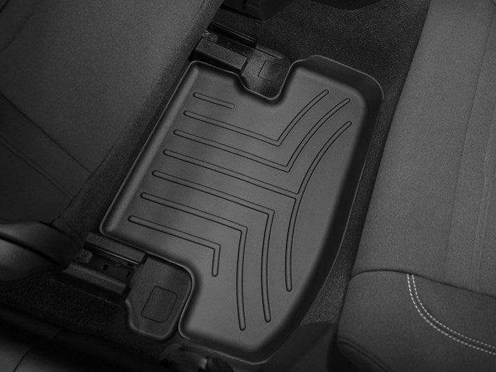 2015-2025 Mustang Weathertech Black Rear Floor Liners Pair