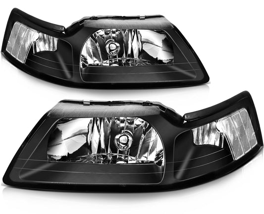 1999-2004 Mustang Headlights Clear or Amber Corner Headlights