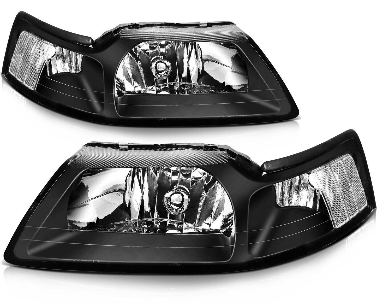 1999-2004 Mustang Headlights Clear or Amber Corner Headlights