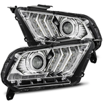 2010-2012 Mustang LUXX-Series LED Projector Headlights Chrome